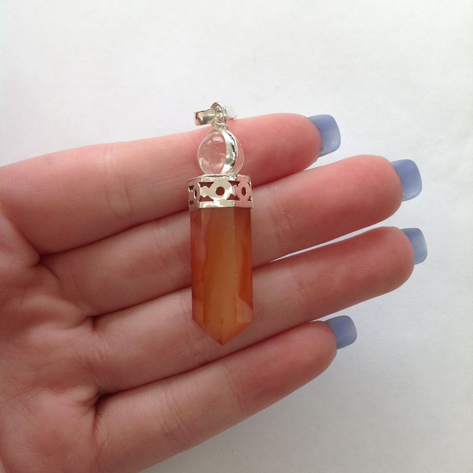 Carnelian - Ball Point Pendant Carnelian - Ball Point Pendant